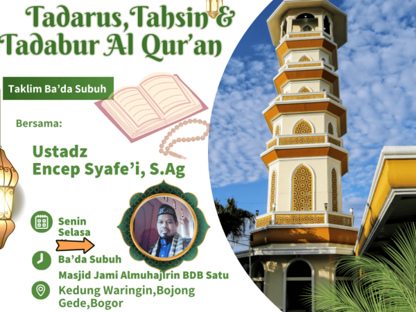 Taklim Senin,Selasa-Ba'da Subuh