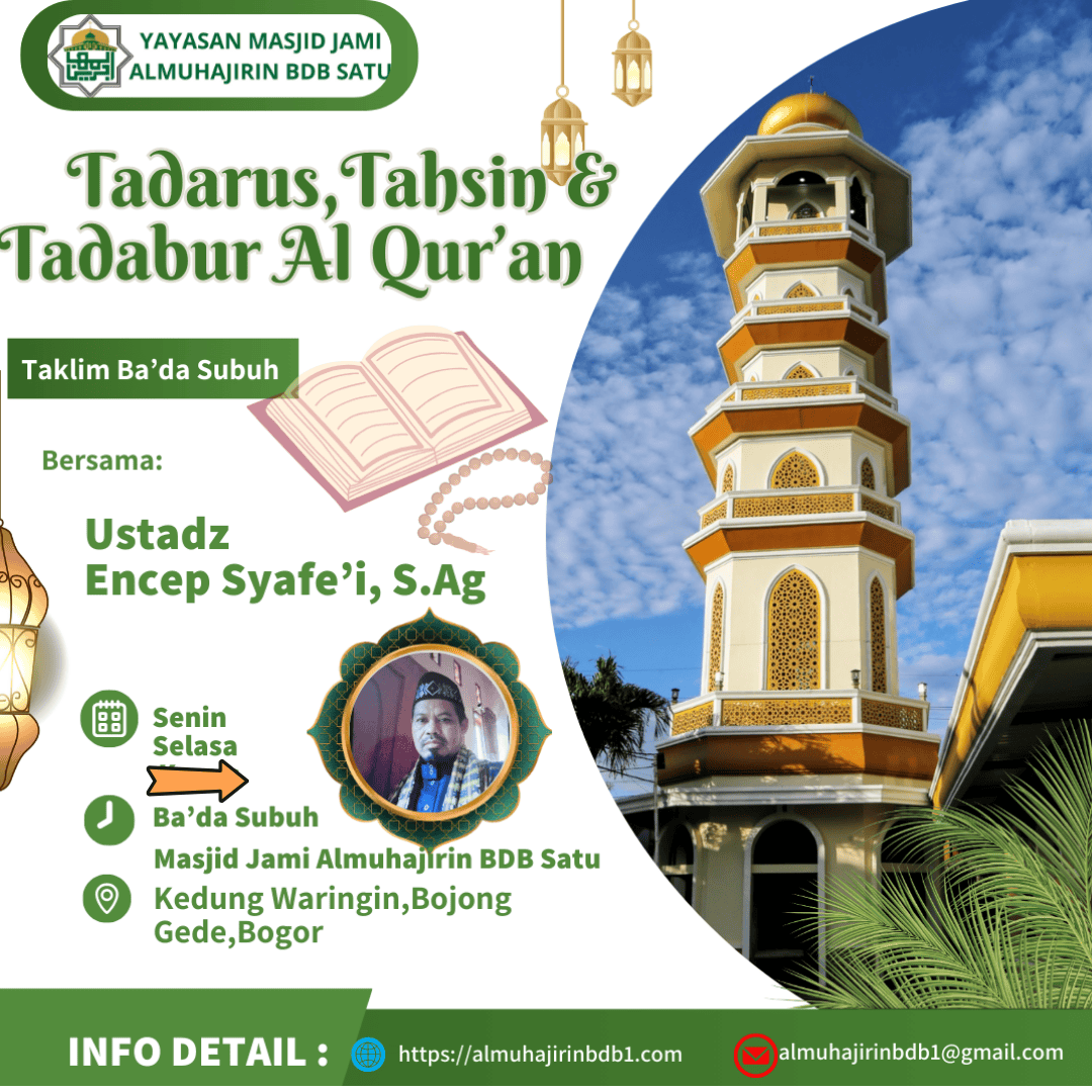 Taklim Senin,Selasa-Ba'da Subuh