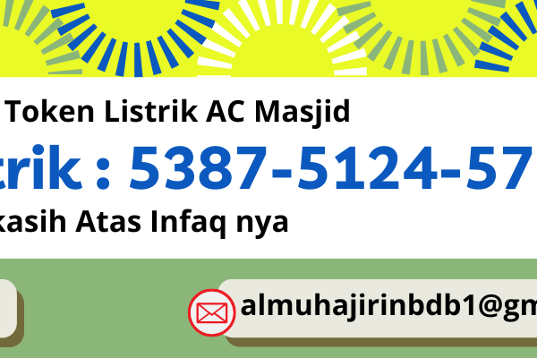 Infaq Token Listrik AC Masjid